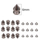 12mm Spike Cone Punk Pin Studs (Pack of 100)